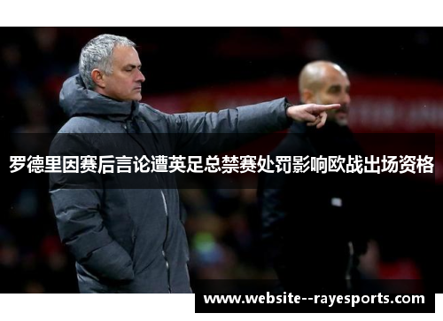 罗德里因赛后言论遭英足总禁赛处罚影响欧战出场资格 罗德里因赛后言论遭英足总禁赛处罚影响欧战出场资格